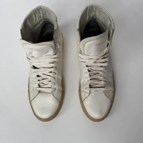 Givenchy Paris Off-White High-Top Sneakers | Men’s 12 - Picture 4 of 5